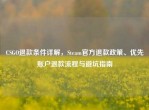 CSGO退款条件详解，Steam官方退款政策、优先账户退款流程与避坑指南