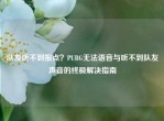 队友听不到报点？PUBG无法语音与听不到队友声音的终极解决指南