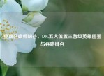 登顶召唤师峡谷，LOL五大位置王者级英雄图鉴与各路排名
