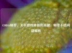 COD16帧率，关乎游戏体验的关键，帧率不稳问题解析