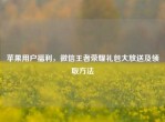 苹果用户福利，微信王者荣耀礼包大放送及领取     