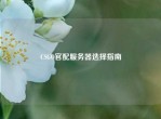 CSGO官配服务器选择指南