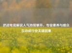 逆战电竞解说人气持续攀升，专业素养与观众互动成行业关键因素