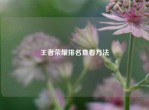 王者荣耀排名查看     