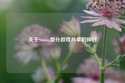关于Steam部分游戏共享的探讨
