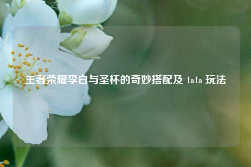 王者荣耀李白与圣杯的奇妙搭配及 1a1a 玩法