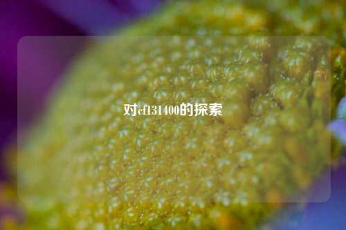 对cf131400的探索