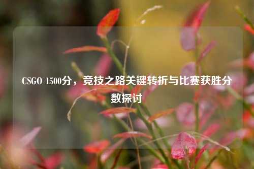 CSGO 1500分,竞技之路关键转折与比赛获胜分数探讨