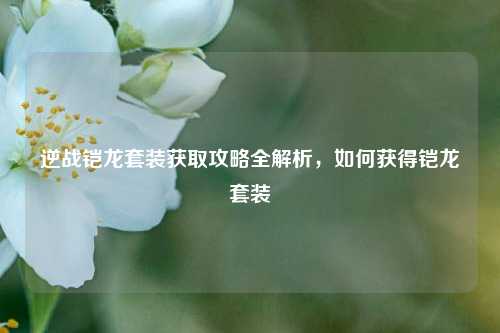 逆战铠龙套装获取攻略全解析,如何获得铠龙套装