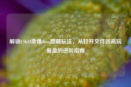 解锁CSGO录像dem隐藏玩法,从打开文件到高玩复盘的进阶指南