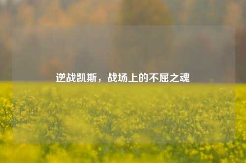 逆战凯斯,战场上的不屈之魂
